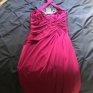 NWT Tadashi Collection Size 8 Silk Dress, Fuschia